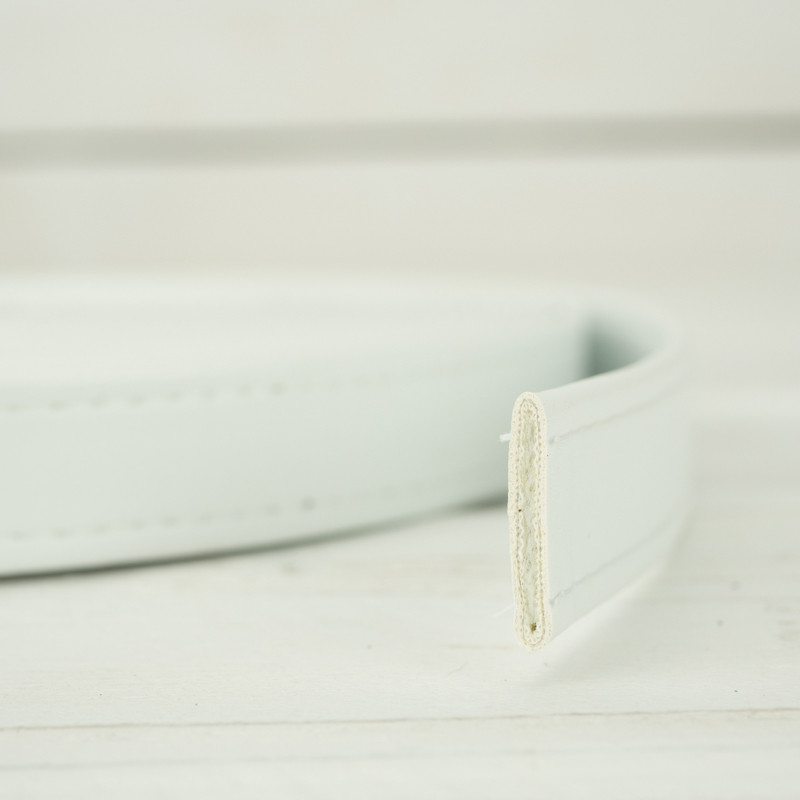Leatherette strap 19 mm - white 