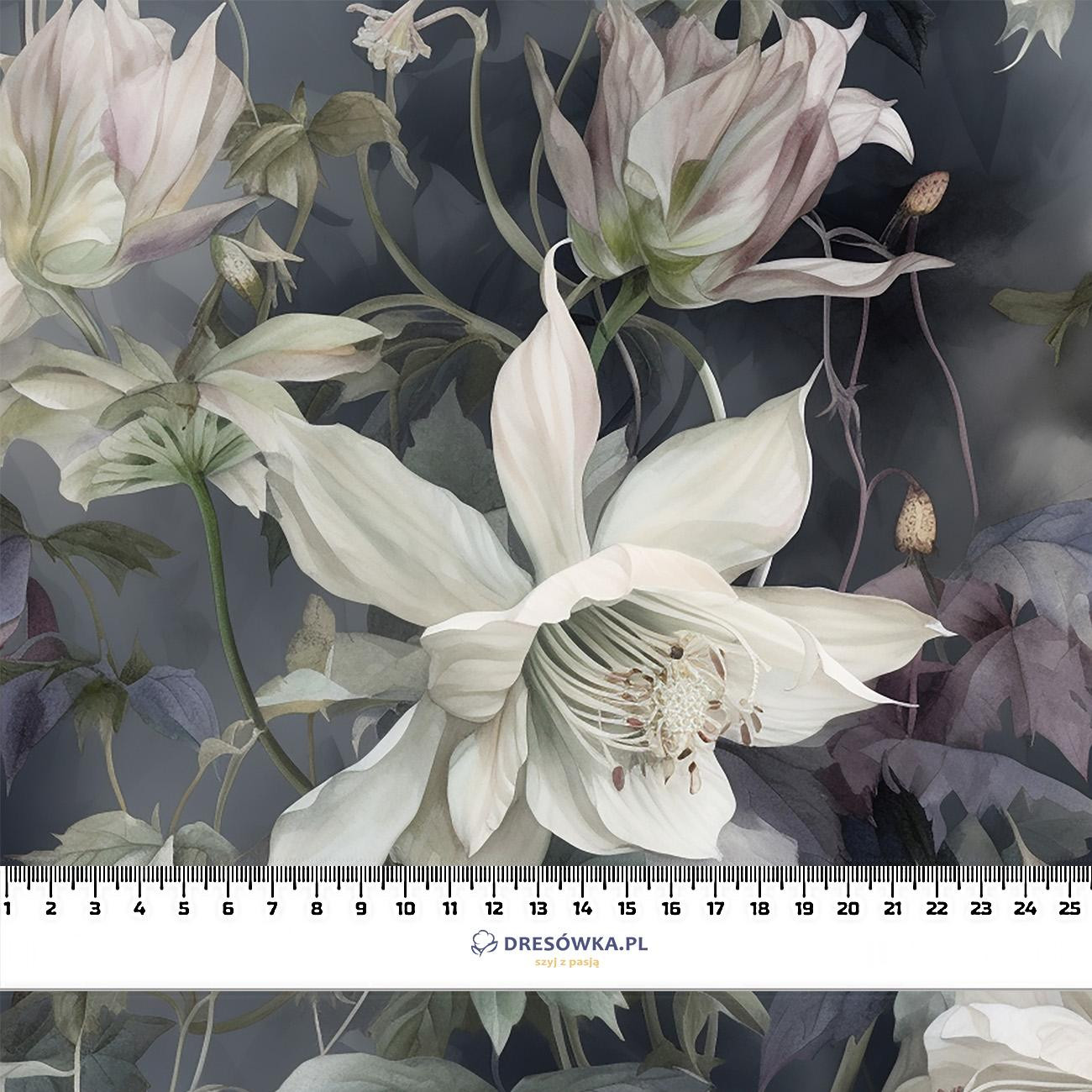 PASTEL FLOWERS WZ.1 - Hydrophobic brushed knit