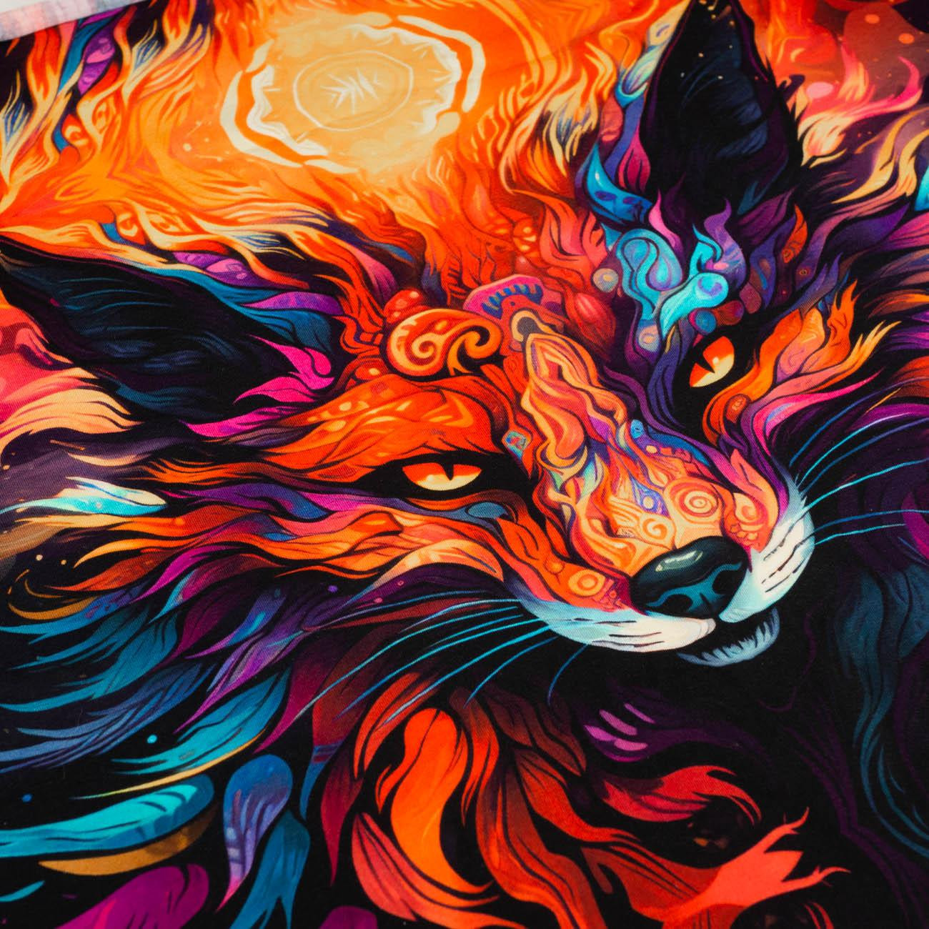 COLORFUL FOX - PANEL (60cm x 50cm) SINGLE JERSEY