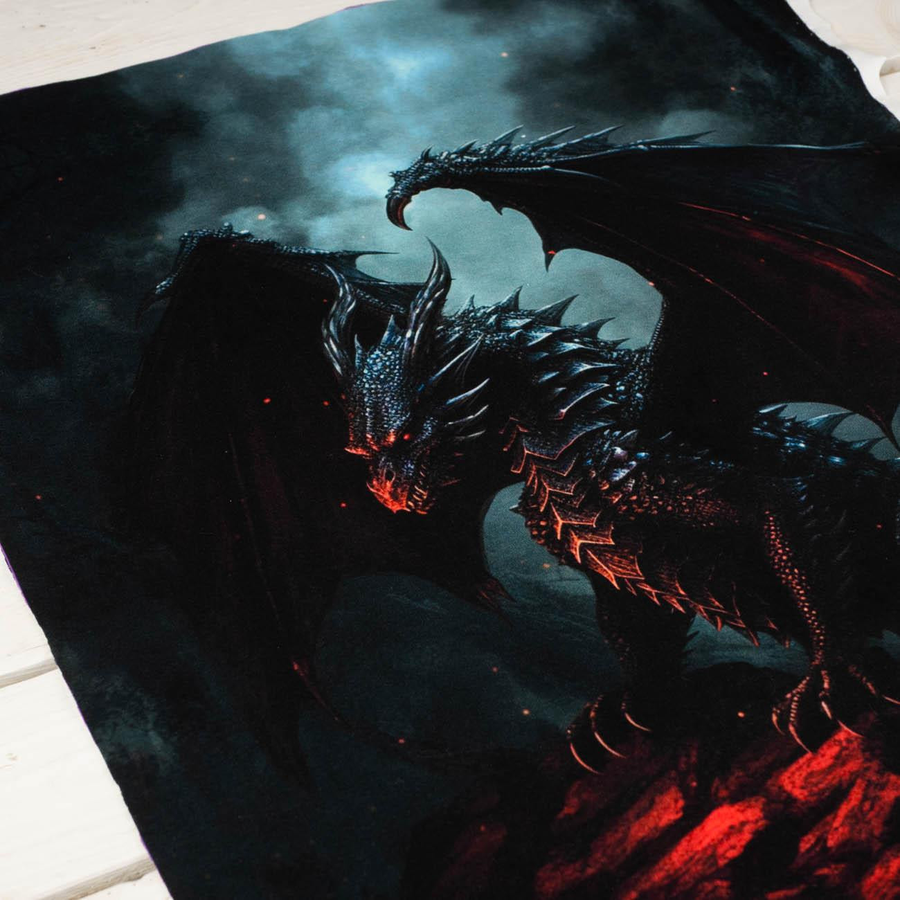 GOTHIC DRAGON - panel (60cm x 50cm)