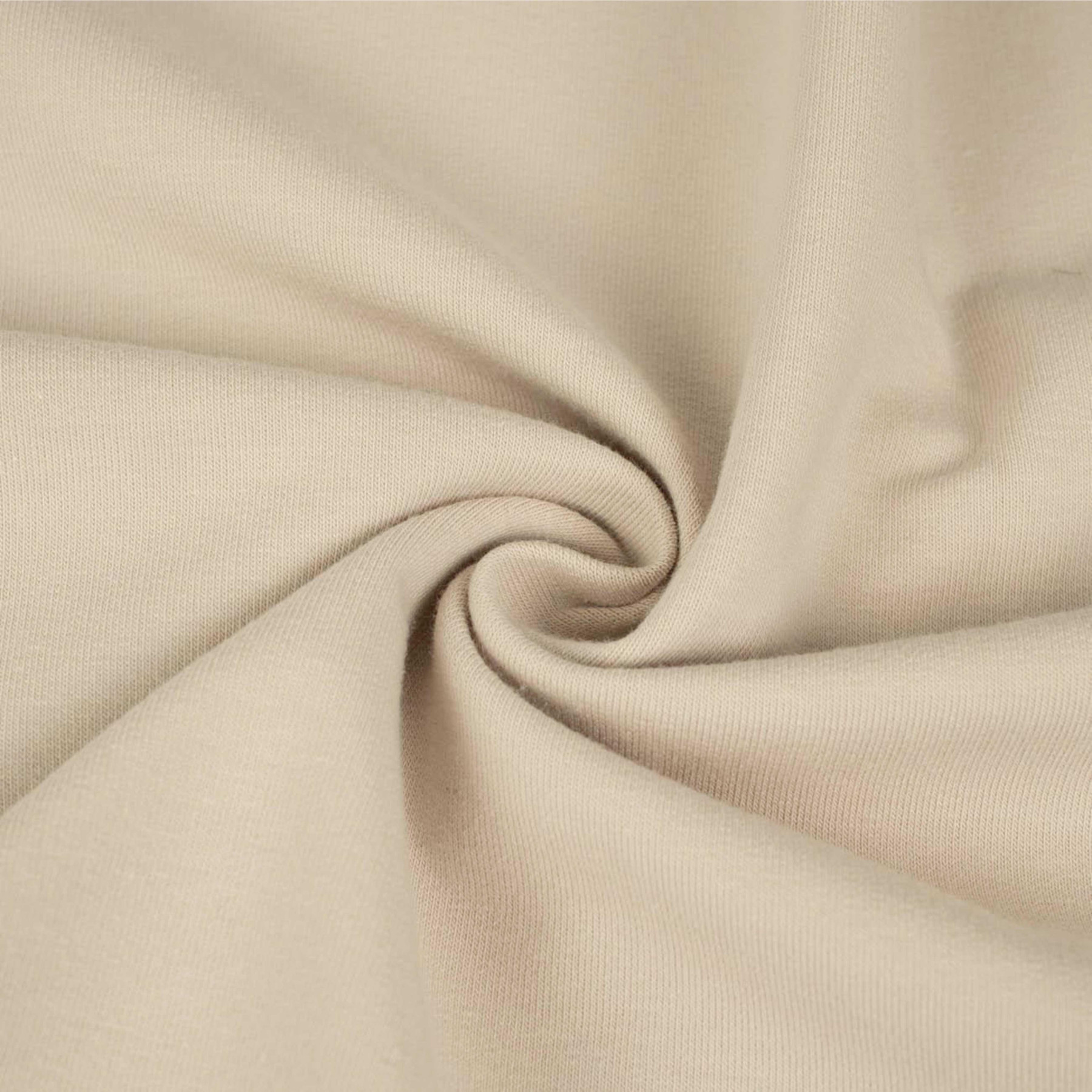 D-207 STRAW BEIGE - looped knitwear with elastan 
