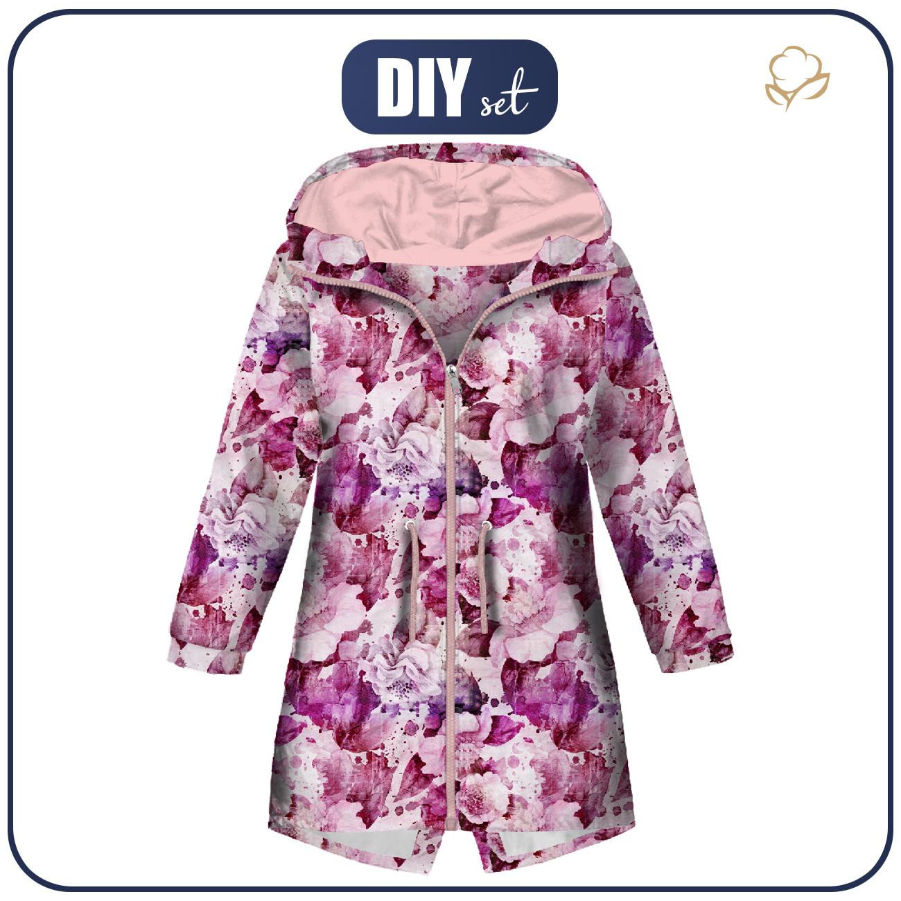 KIDS PARKA (ARIEL) - PINK PARADISE PAT. 2 - softshell