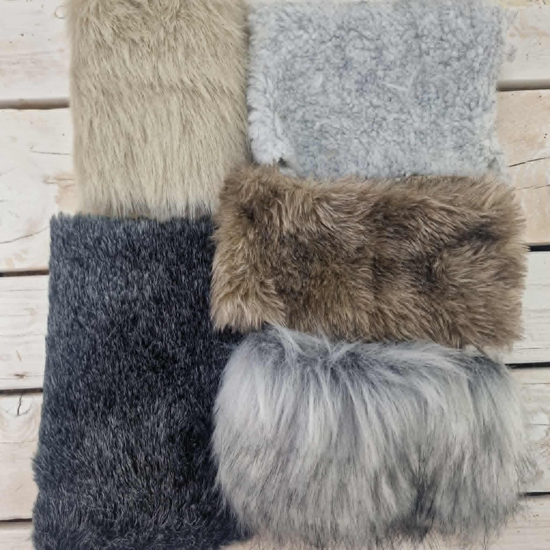 Bundle of Faux Fur Pieces PAT. 7