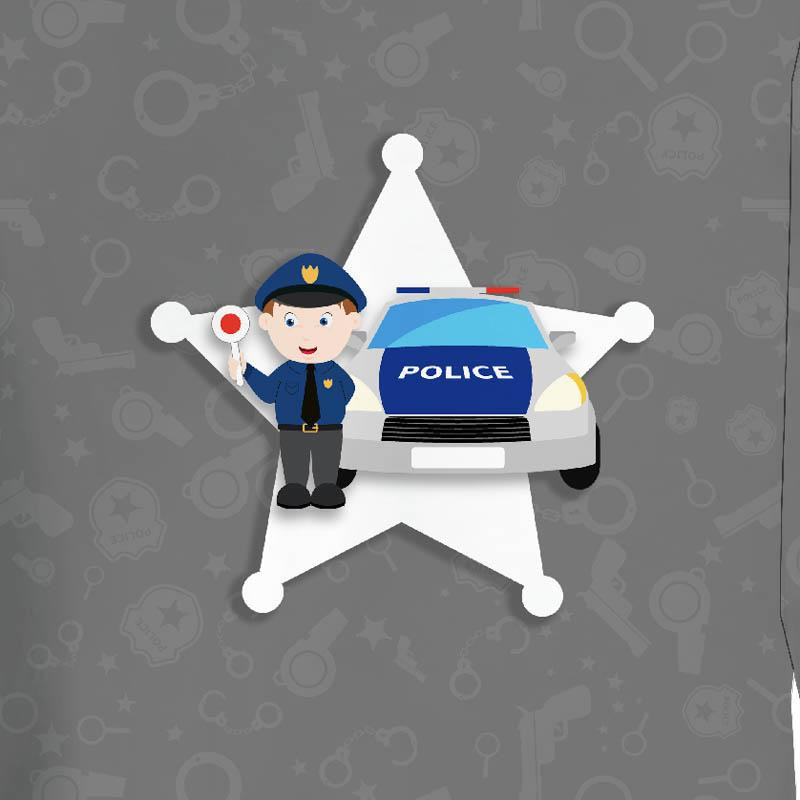 LONGSLEEVE - POLICE OFFICER / dark grey - sewing set