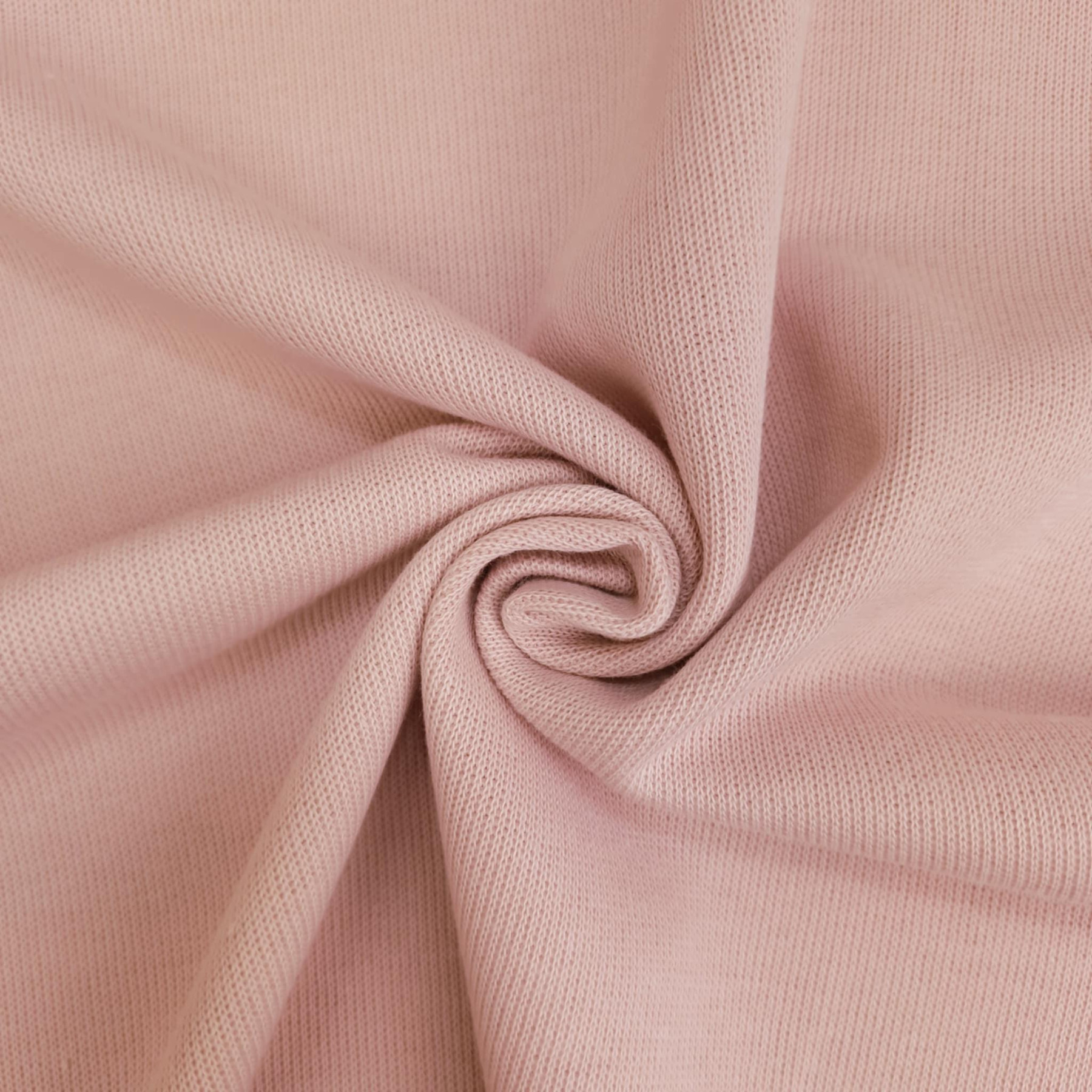 Exclusive Sweater-Knit Sweatshirt Fabric "Margot" - MUTED PINK (D-54)