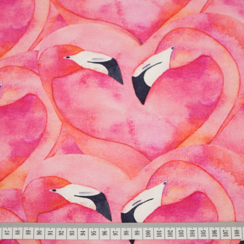 PINK FLAMINGOS - Viscose jersey WE210