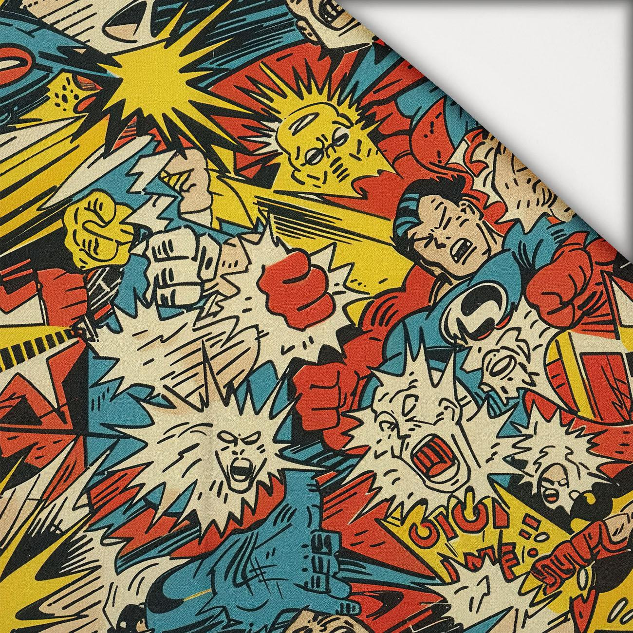 RETRO COMICS PAT.2 - light brushed knitwear