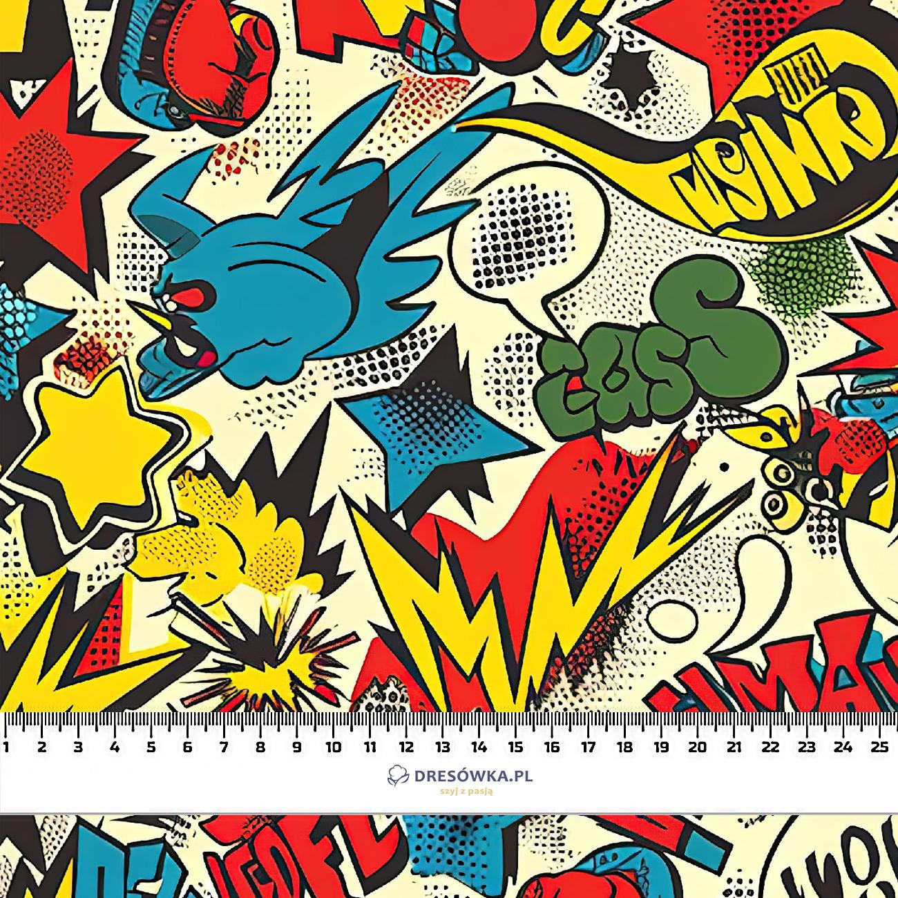 RETRO COMICS PAT.6 - Waterproof woven fabric