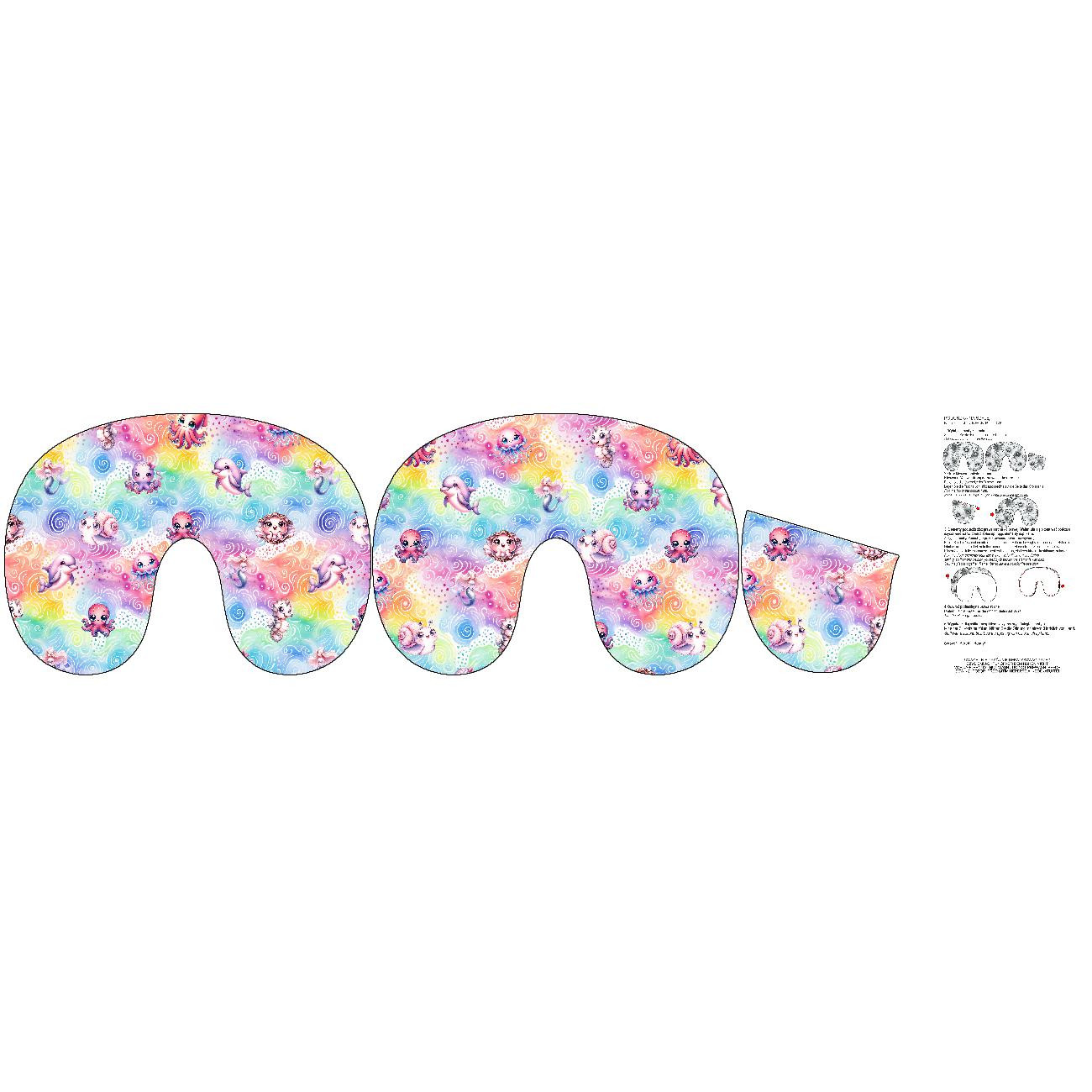 NECK PILLOW - PAPER BUTTERFLIES - sewing set