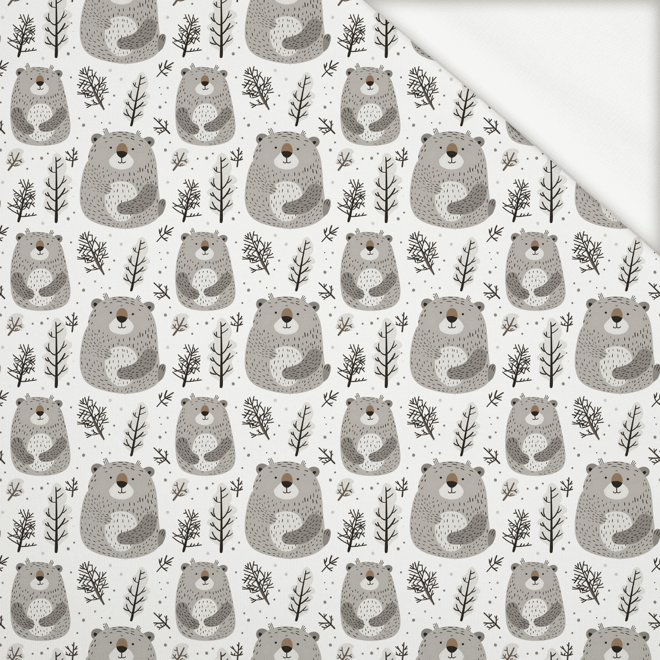 LET IS SNOW wz.4 - looped knit fabric
