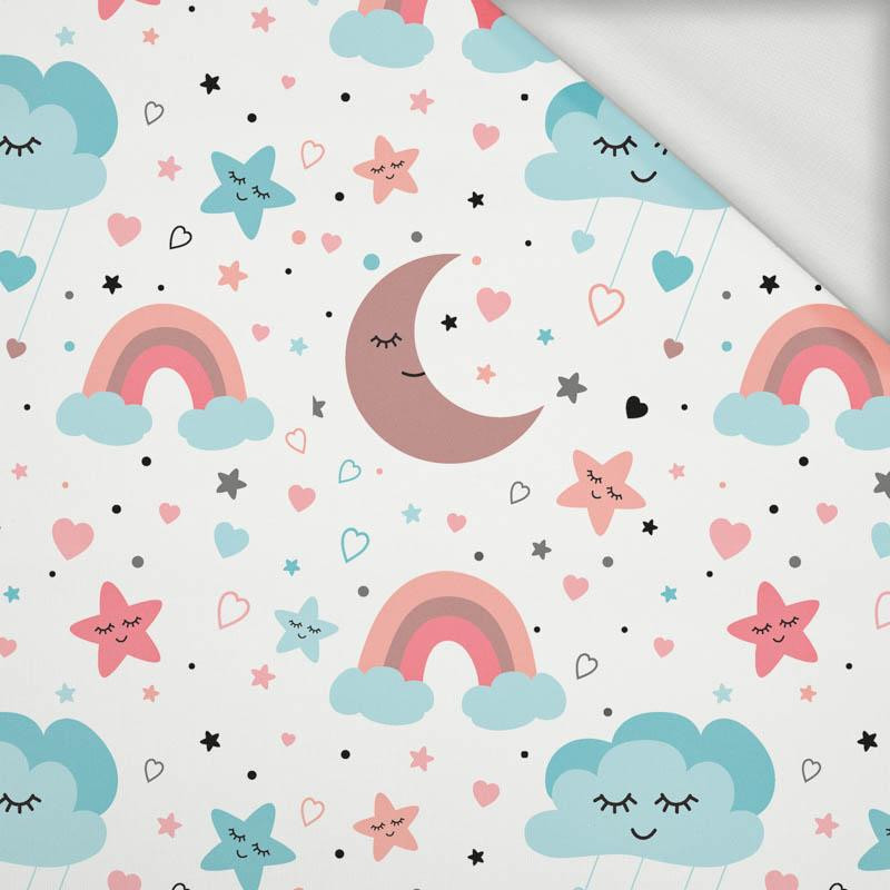 CHILDREN'S SKY (PASTEL SKY) - looped knit fabric