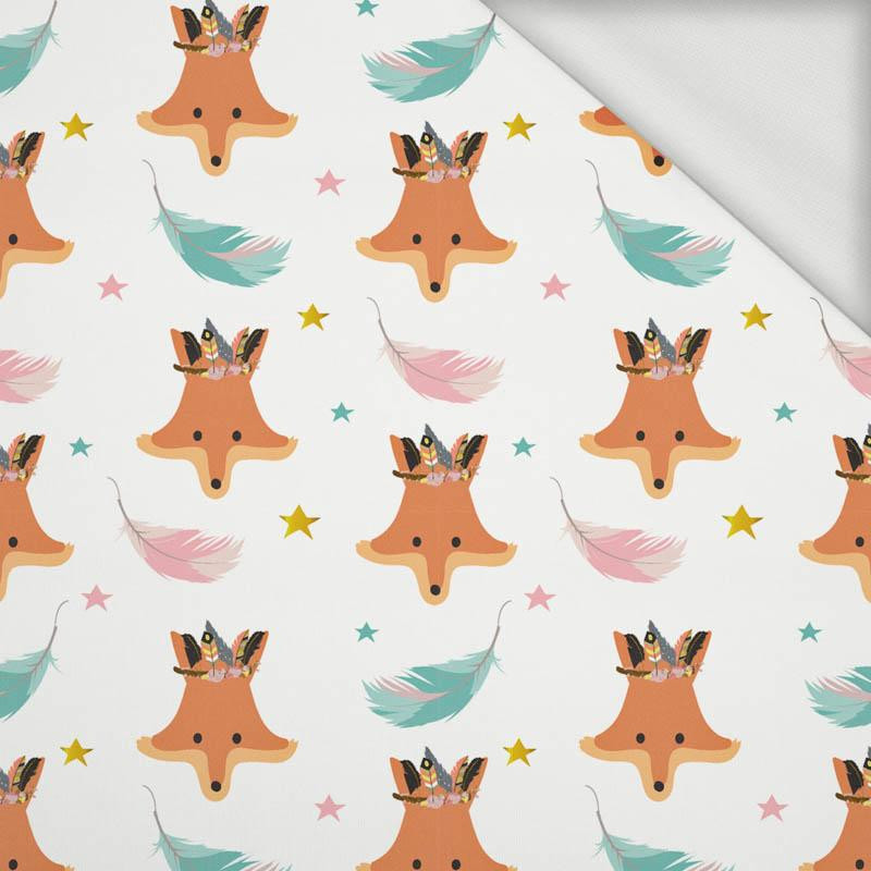FOXES AND FEATHERS (WILD & FREE) - looped knit fabric