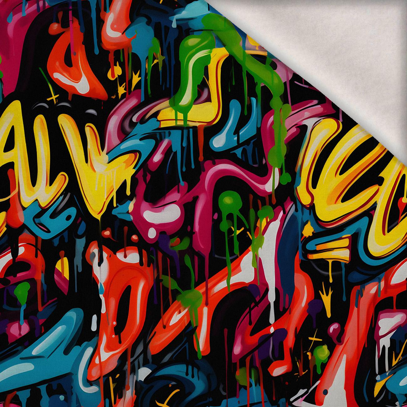 STREET GRAFFITI wz.7 - brushed knitwear with elastane ITY