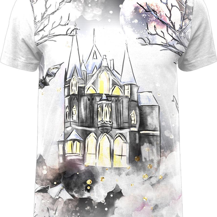 MEN’S T-SHIRT - ENCHANTED MANSION (ENCHANTED NIGHT) - single jersey