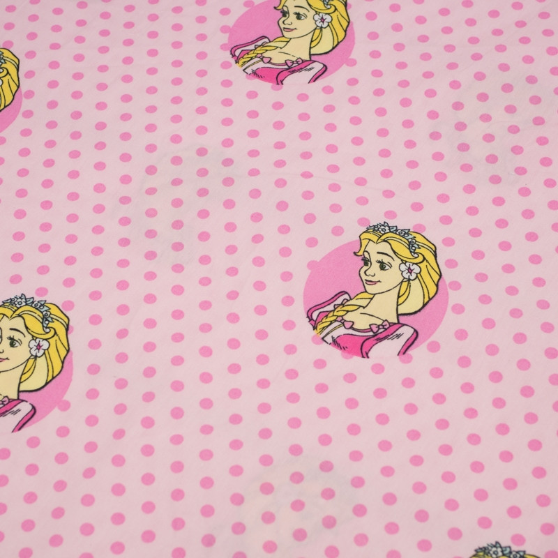 CINDERELLA DOTS / pale pink - Cotton woven fabric