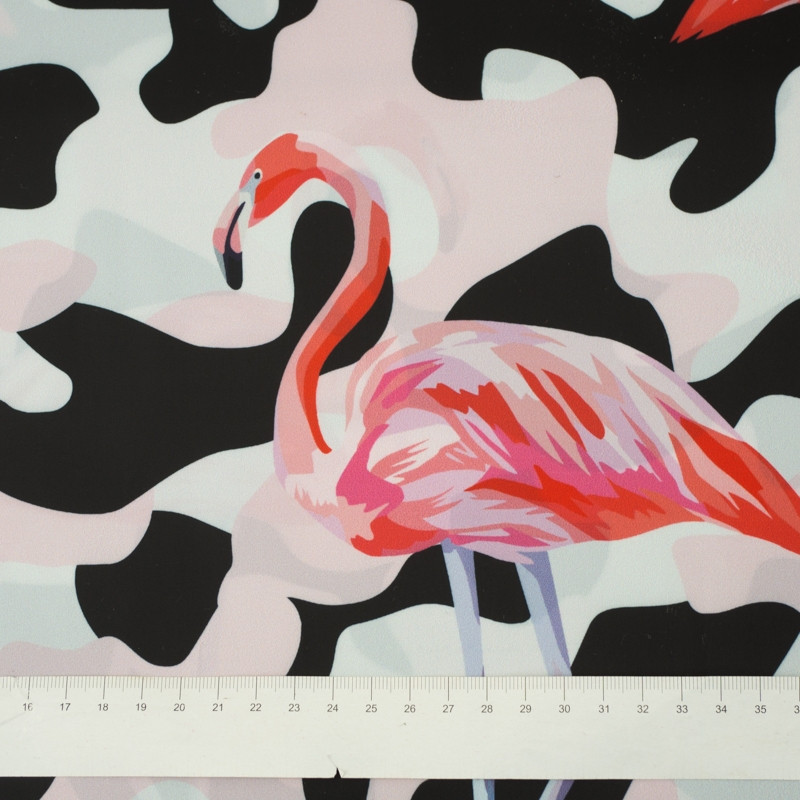 CAMOUFLAGE FLAMINGOS - Nylon fabric