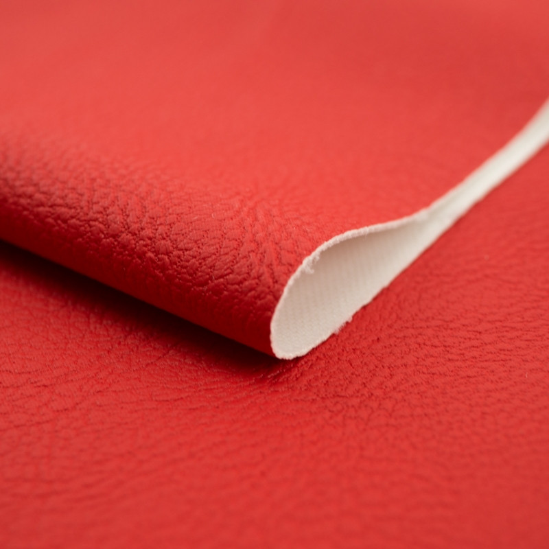 RED - crash imitation leather