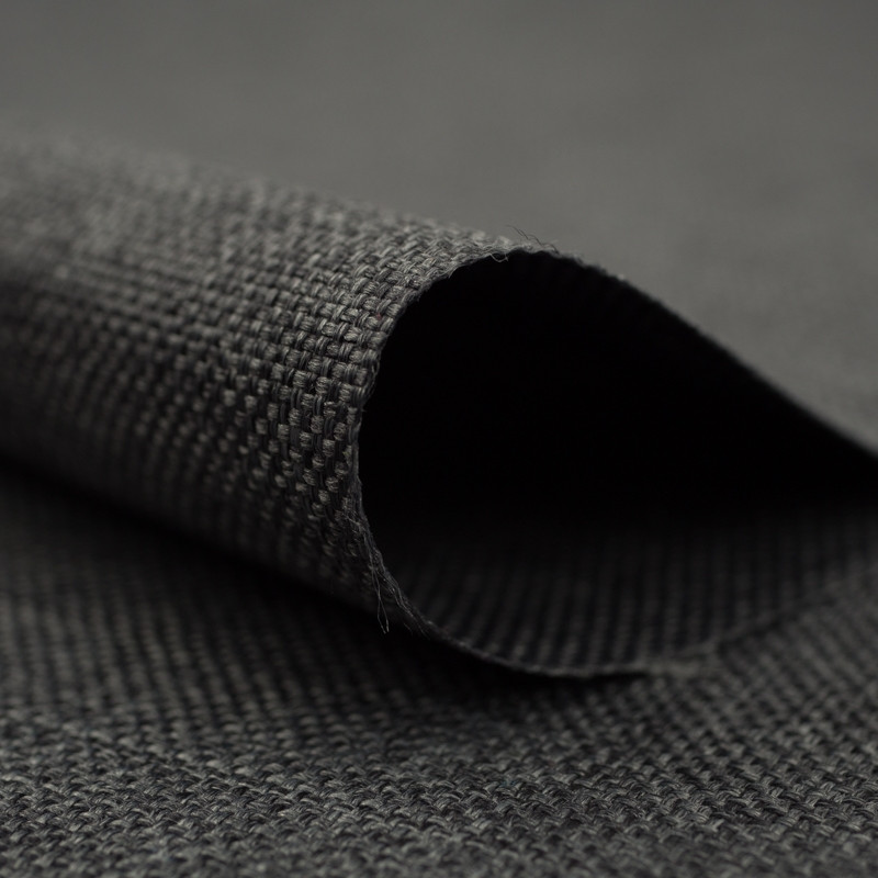 DARK GREY - Waterproof woven fabric linen imitation