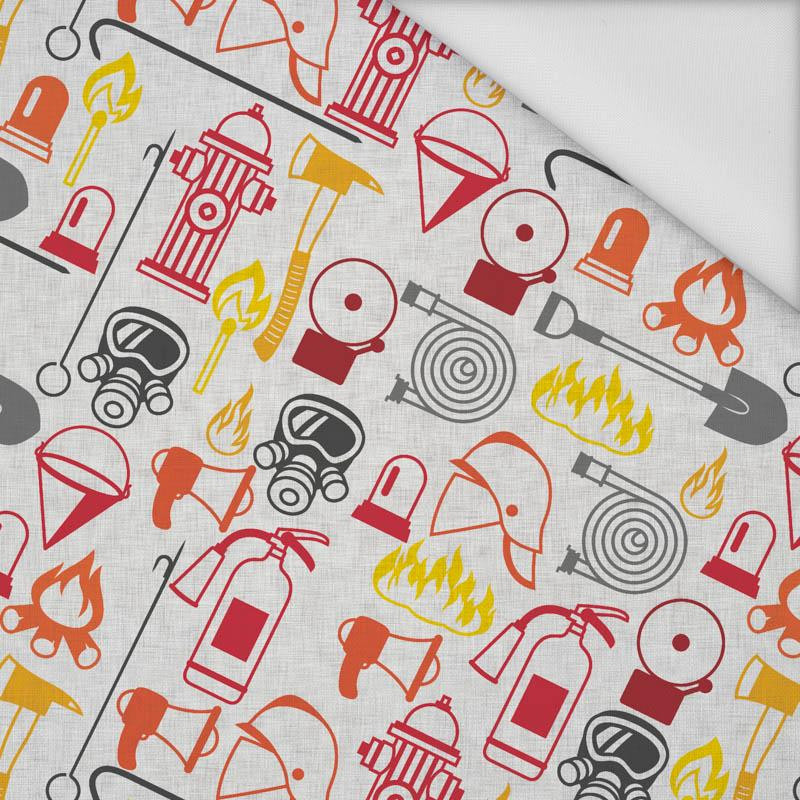 FIRE BRIGADE (HOBBIES AND JOBS) - colorful / acid - Waterproof woven fabric