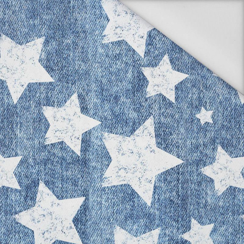 WHITE STARS / vinage look jeans (dark blue) - Waterproof woven fabric