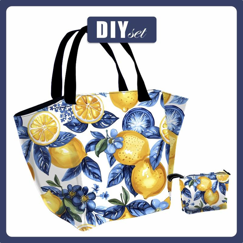 XL bag with in-bag pouch 2 in 1 - Tutti Frutti wz.16 - sewing set