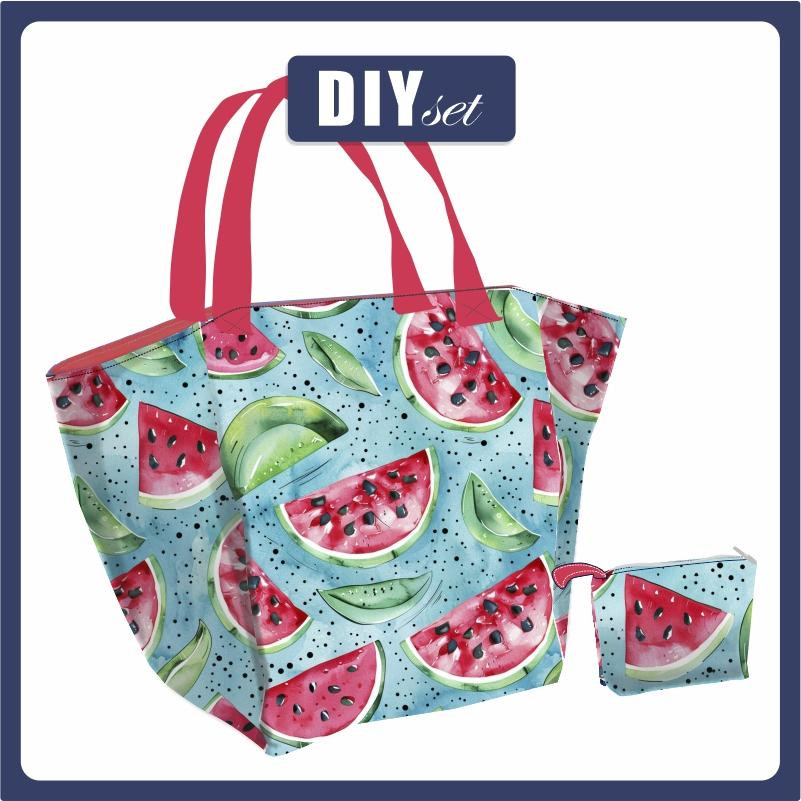 XL bag with in-bag pouch 2 in 1 - Tutti Frutti wz.4 - sewing set