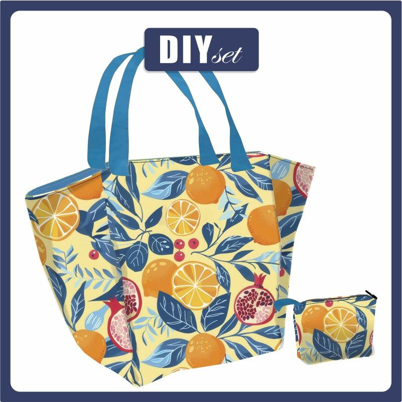 XL bag with in-bag pouch 2 in 1 - Tutti Frutti wz.5 - sewing set