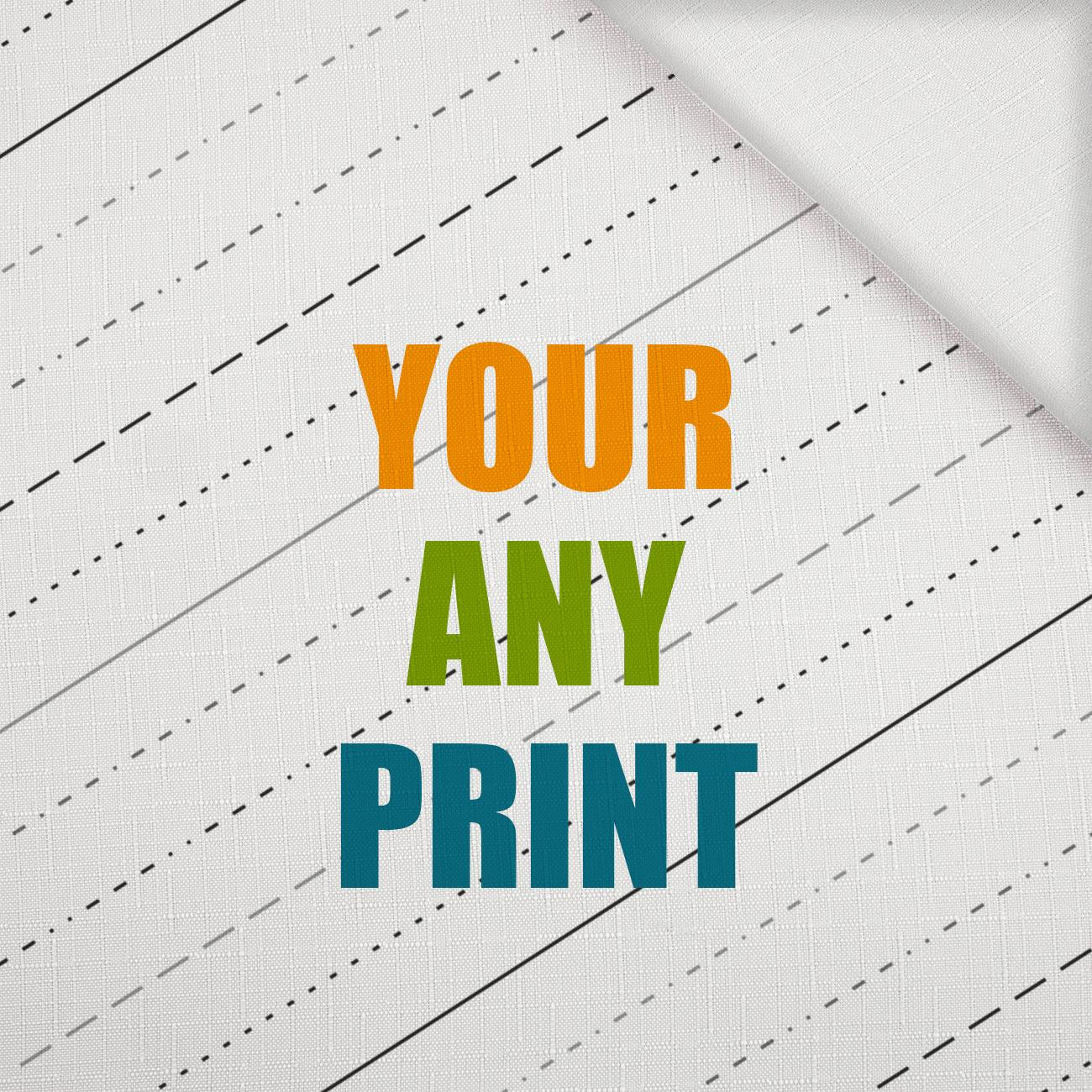 FABRIC WITH CUSTOM PRINT - Woven Fabric for tablecloths
