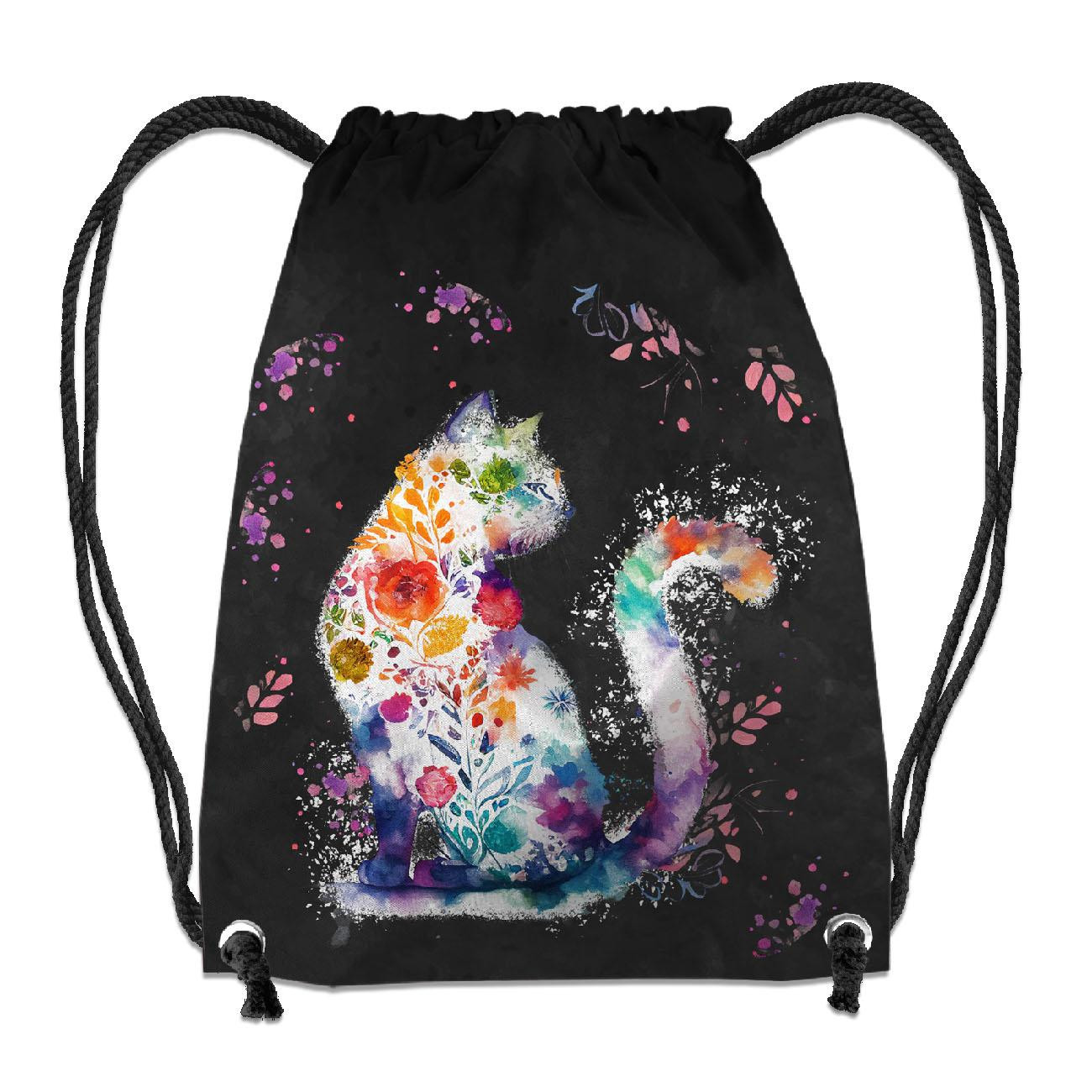 GYM BAG - WATERCOLOR CAT PAT. 1 - sewing set