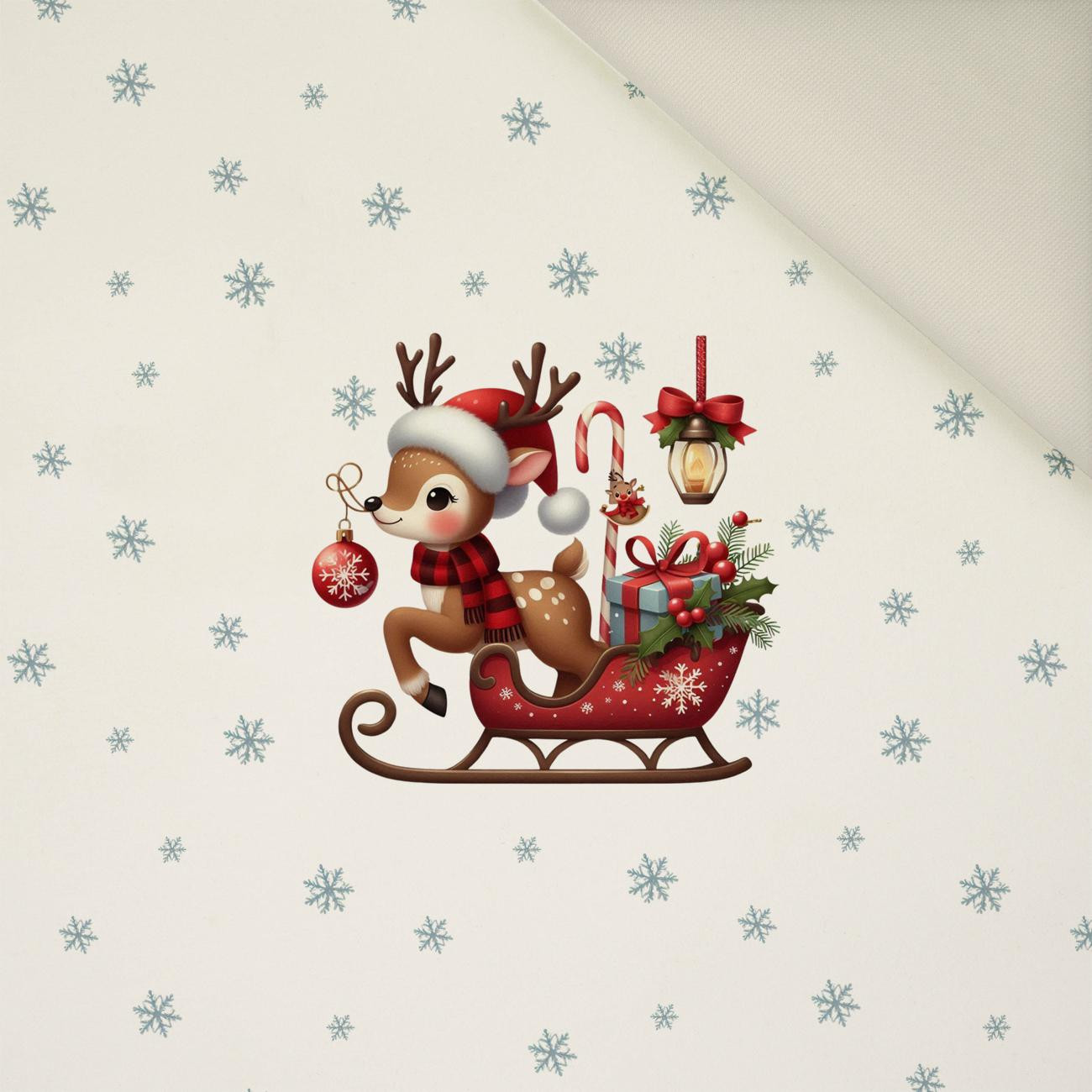 WINTER ANIMALS wz.18 - panel (60cm x 50cm) Upholstery velour