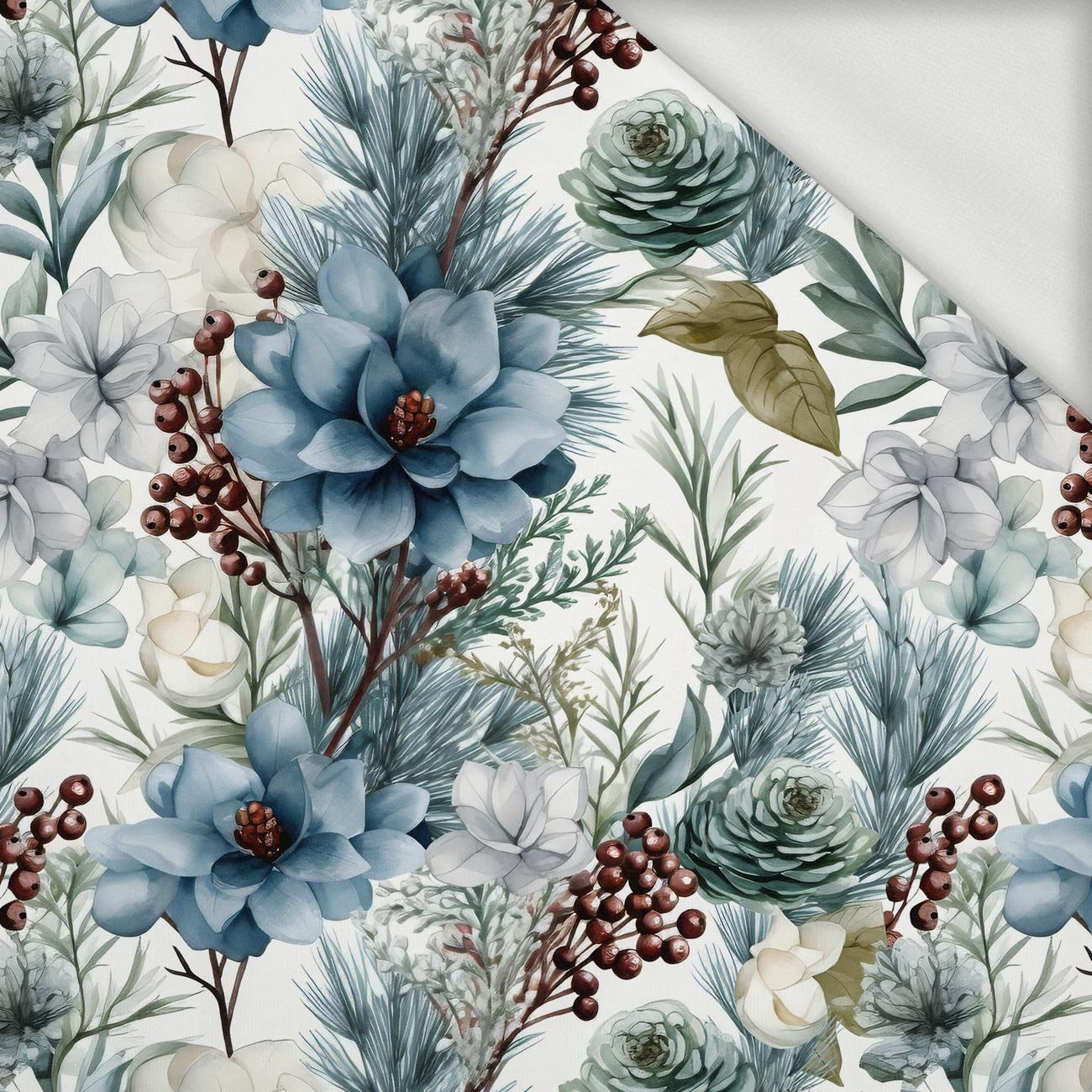 WINTER FLOWERS WZ.3 - looped knit fabric