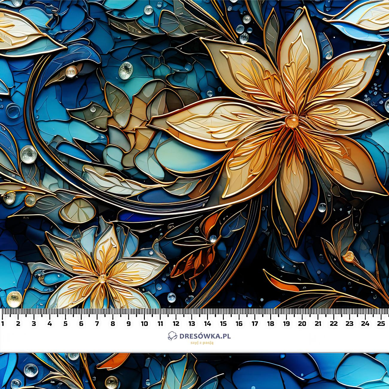 WINTER FLOWERS WZ.4 - Hydrophobic brushed knit