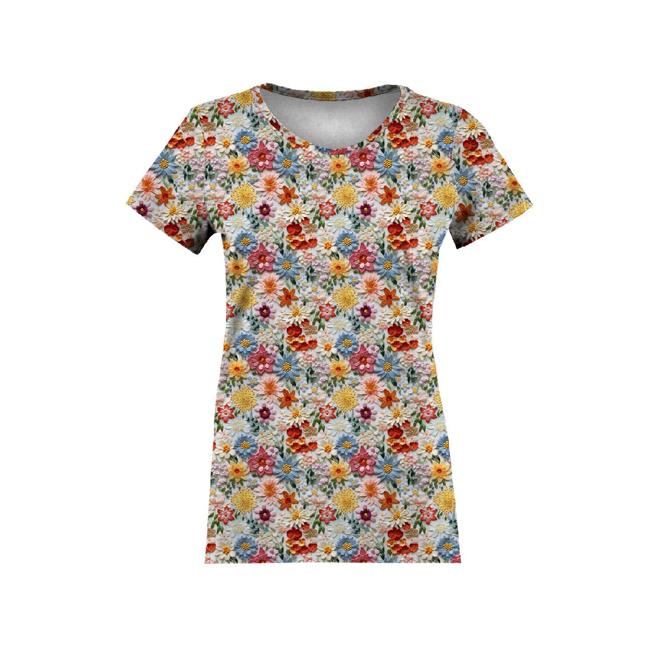 FLOWERS 3D PAT. 15- Upholstery velour 