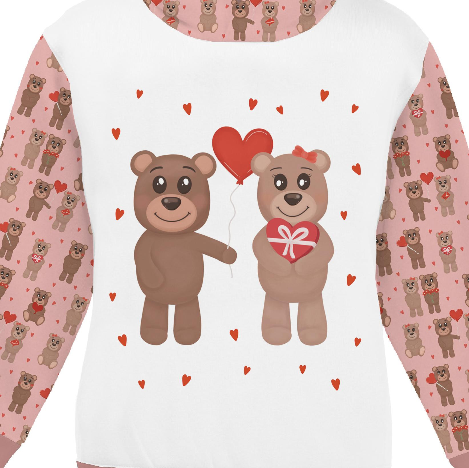 KID'S HOODIE (ALEX) - BEARS IN LOVE pat. 1 (BEARS IN LOVE) - sewing set
