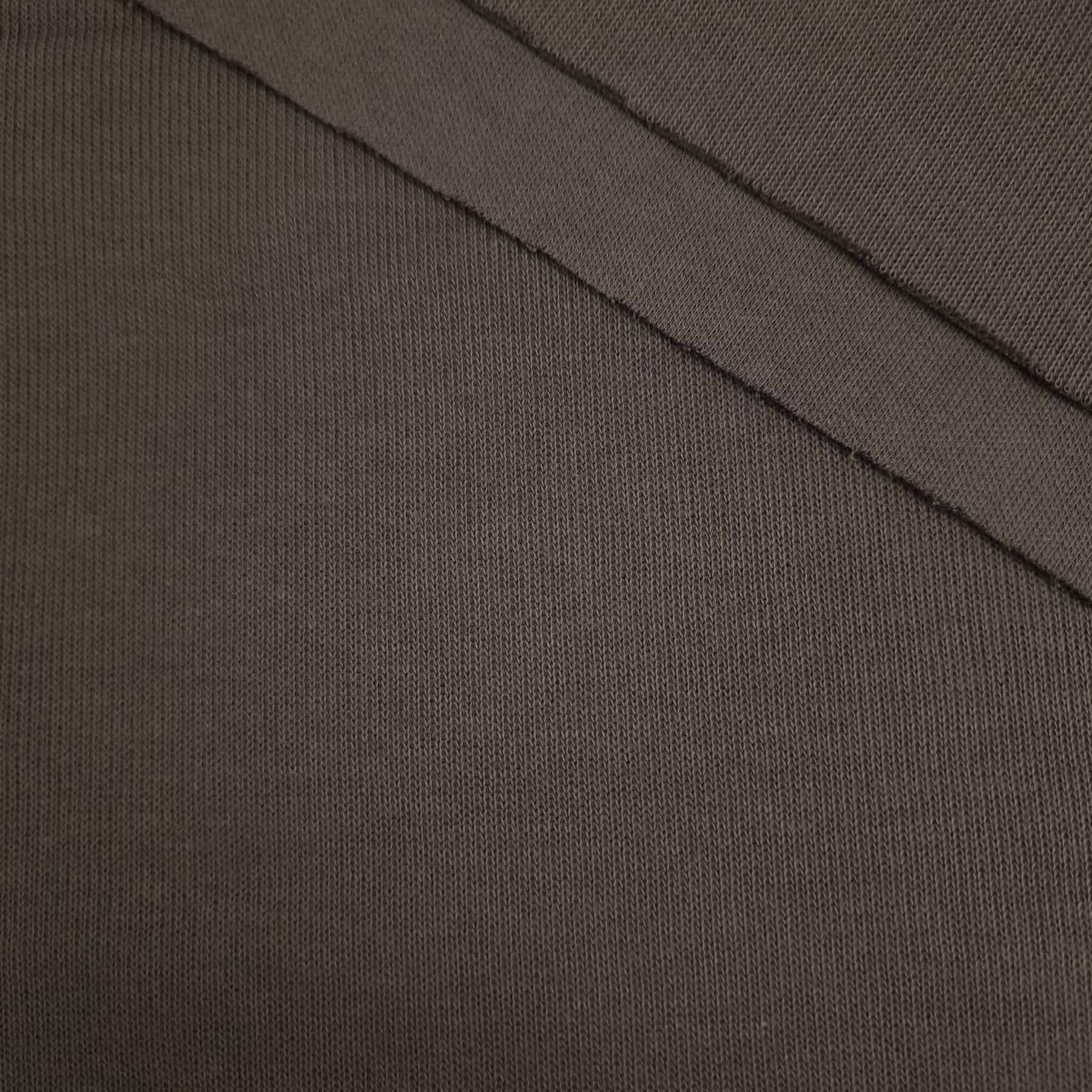 Exclusive Sweater-Knit Sweatshirt Fabric "Margot" - SOIL (D-239)