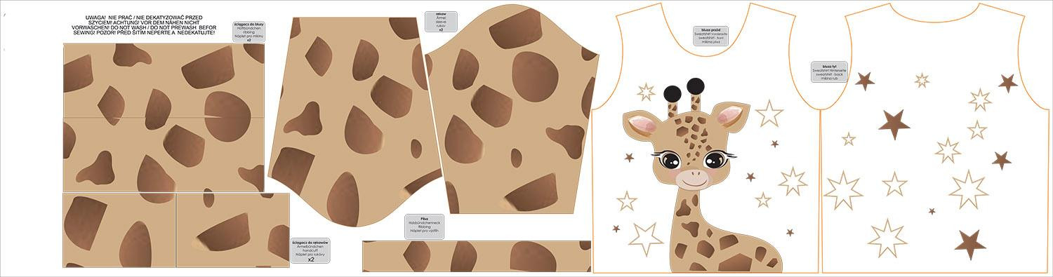 CHILDREN'S (NOE) SWEATSHIRT - GIRAFFE SUSIE - sewing set