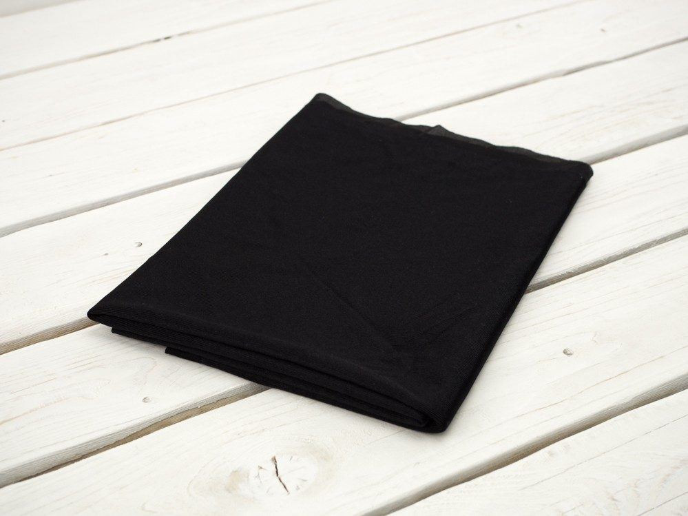 BLACK - lurex knit fabric