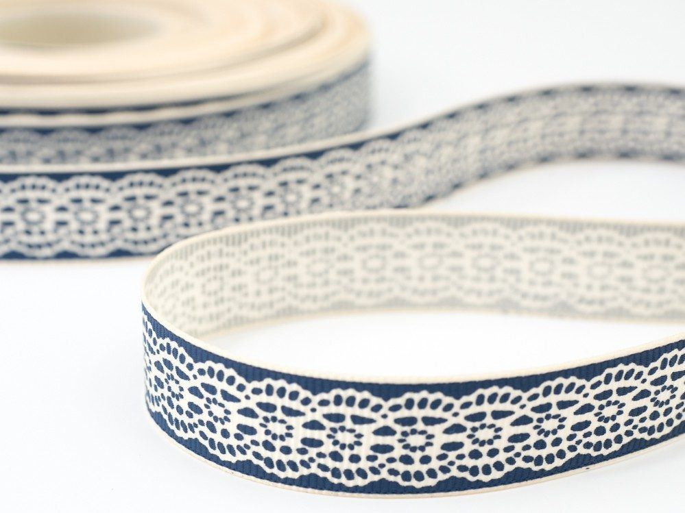 Grosgrain Ribbon width 15mm - JEANS