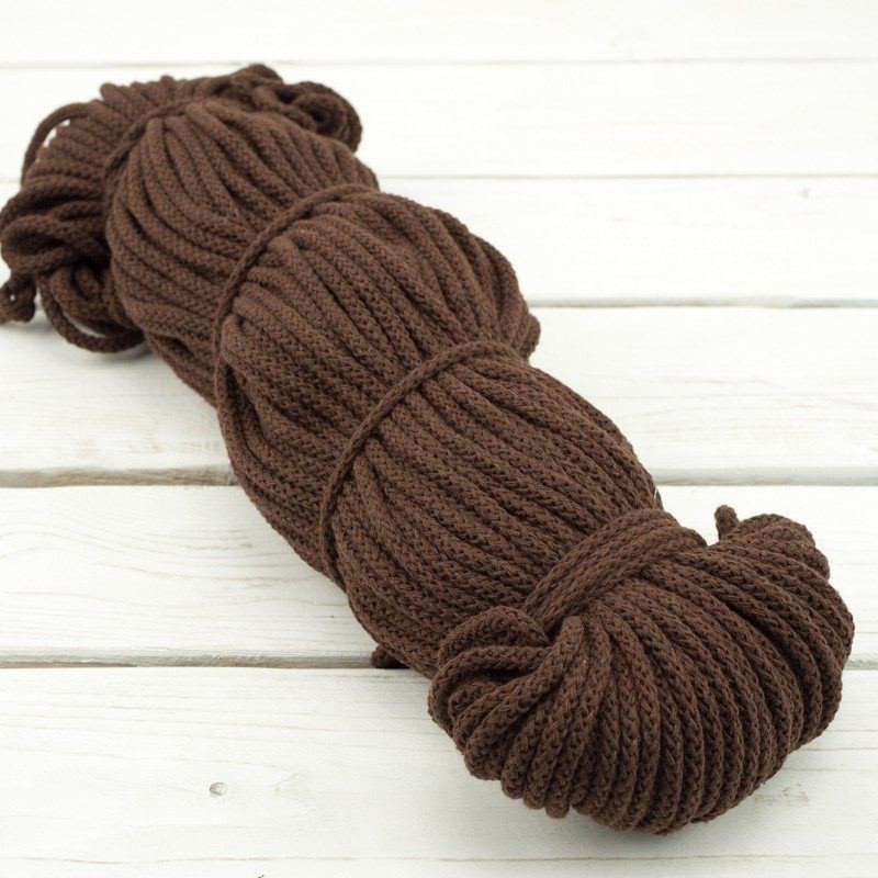 Strings cotton hank  5mm - BROWN