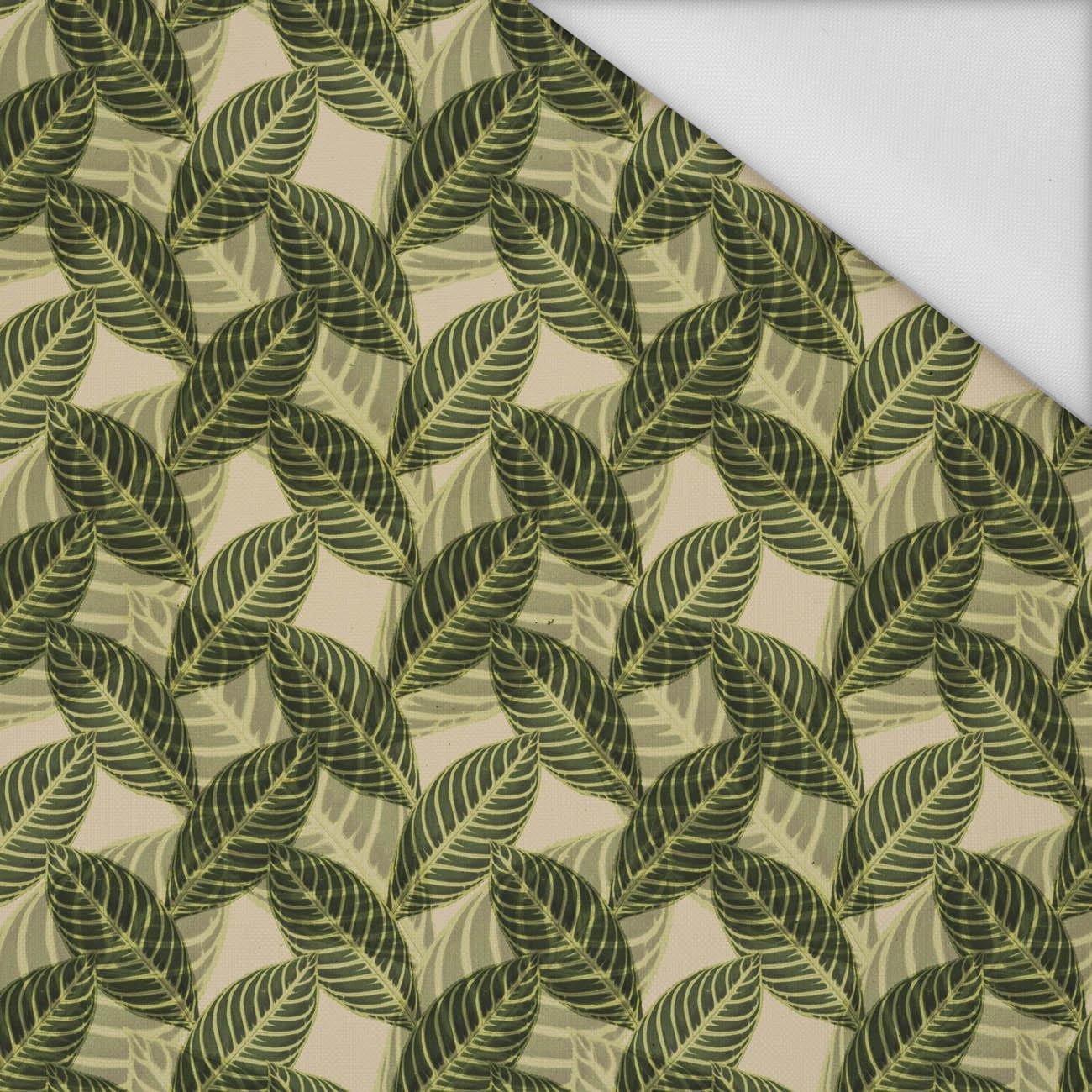 PARADISE LEAVES pat. 3 (SAFARI) - Waterproof woven fabric