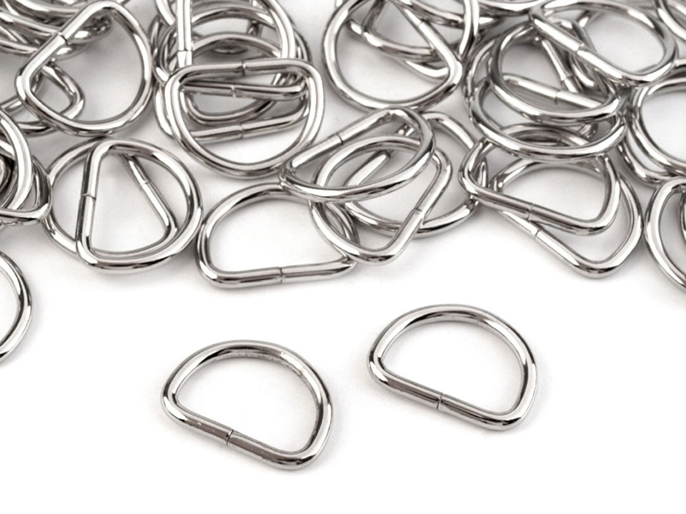 D-ring width 20 mm - nickel