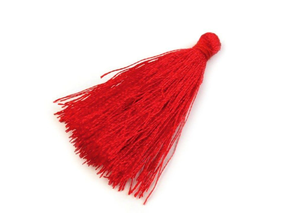 Tassels length 40 mm - Red