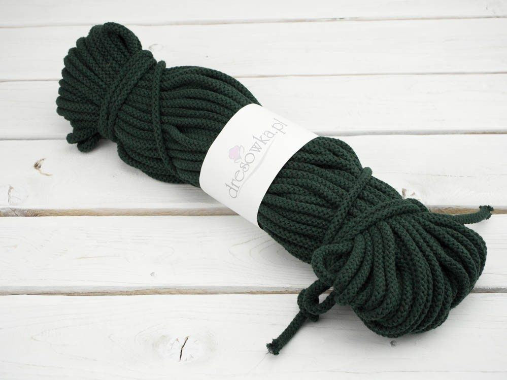 Strings cotton hank 8mm - BOTTLE GREEN