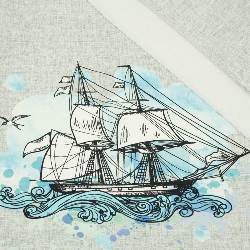 SAILING SHIP - panel single jersey TE210 - Cotton jersey with