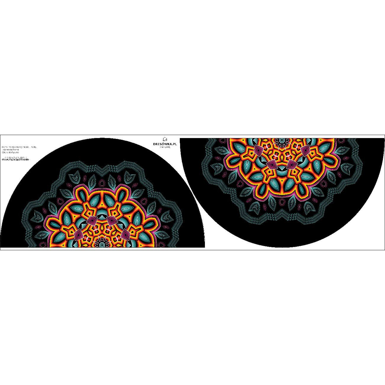 COLORFUL MANDALA - circle skirt panel