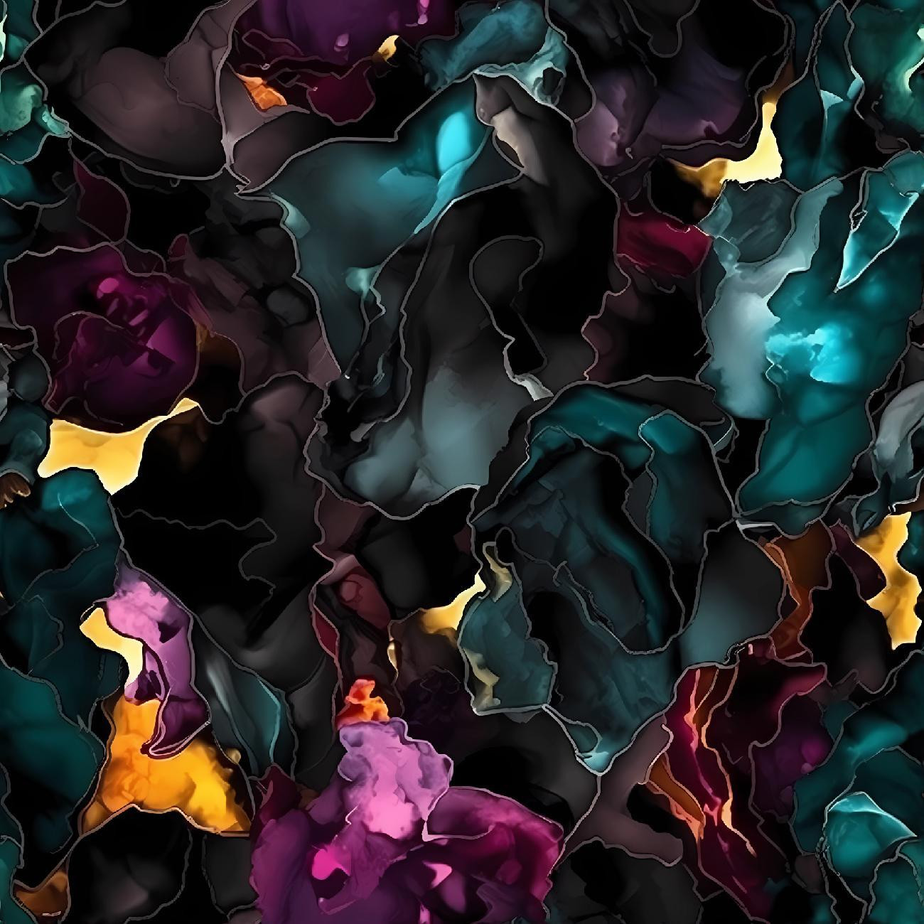 alcohol ink wz.6 - Waterproof woven fabric