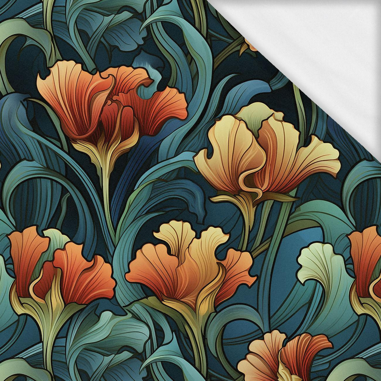 AUTUMN FLOWERS WZ.14 - Cotton woven fabric