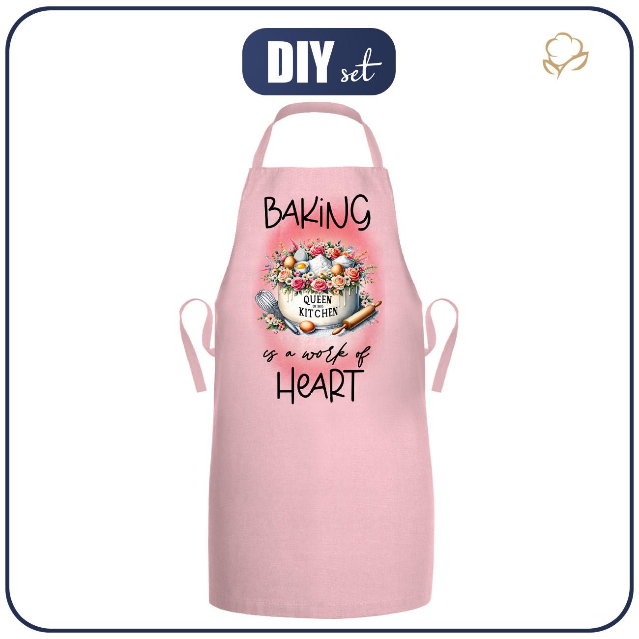 APRON - BAKING HEART - sewing set