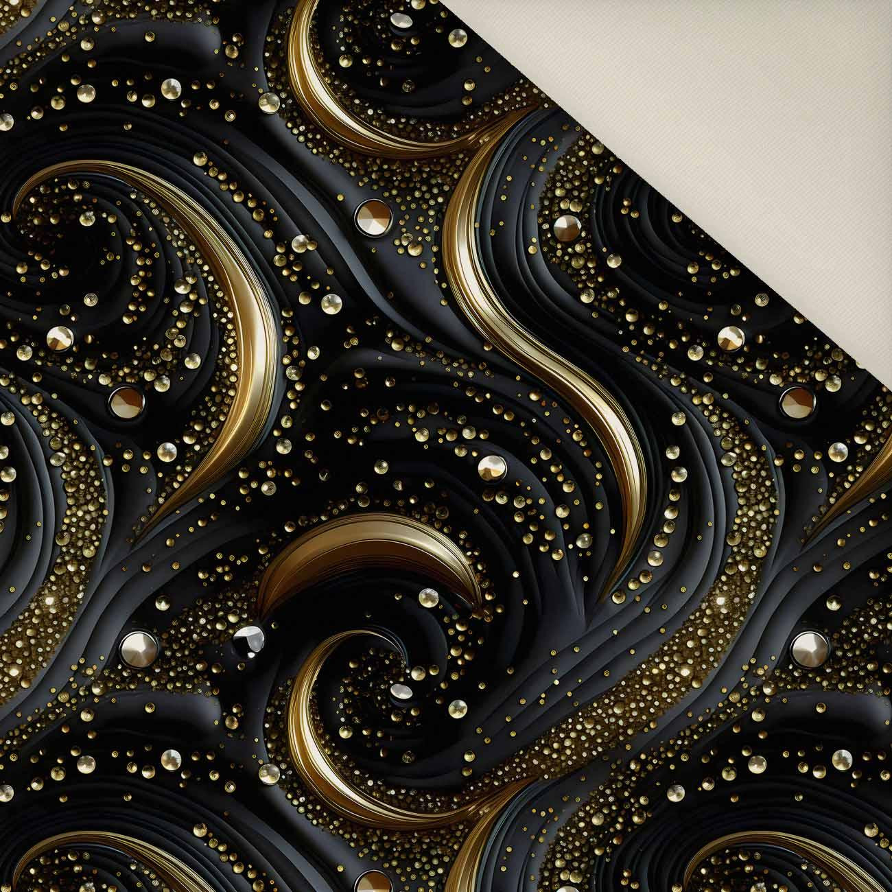 BLACK & GOLD GLAMOUR wz. 10- Upholstery velour 
