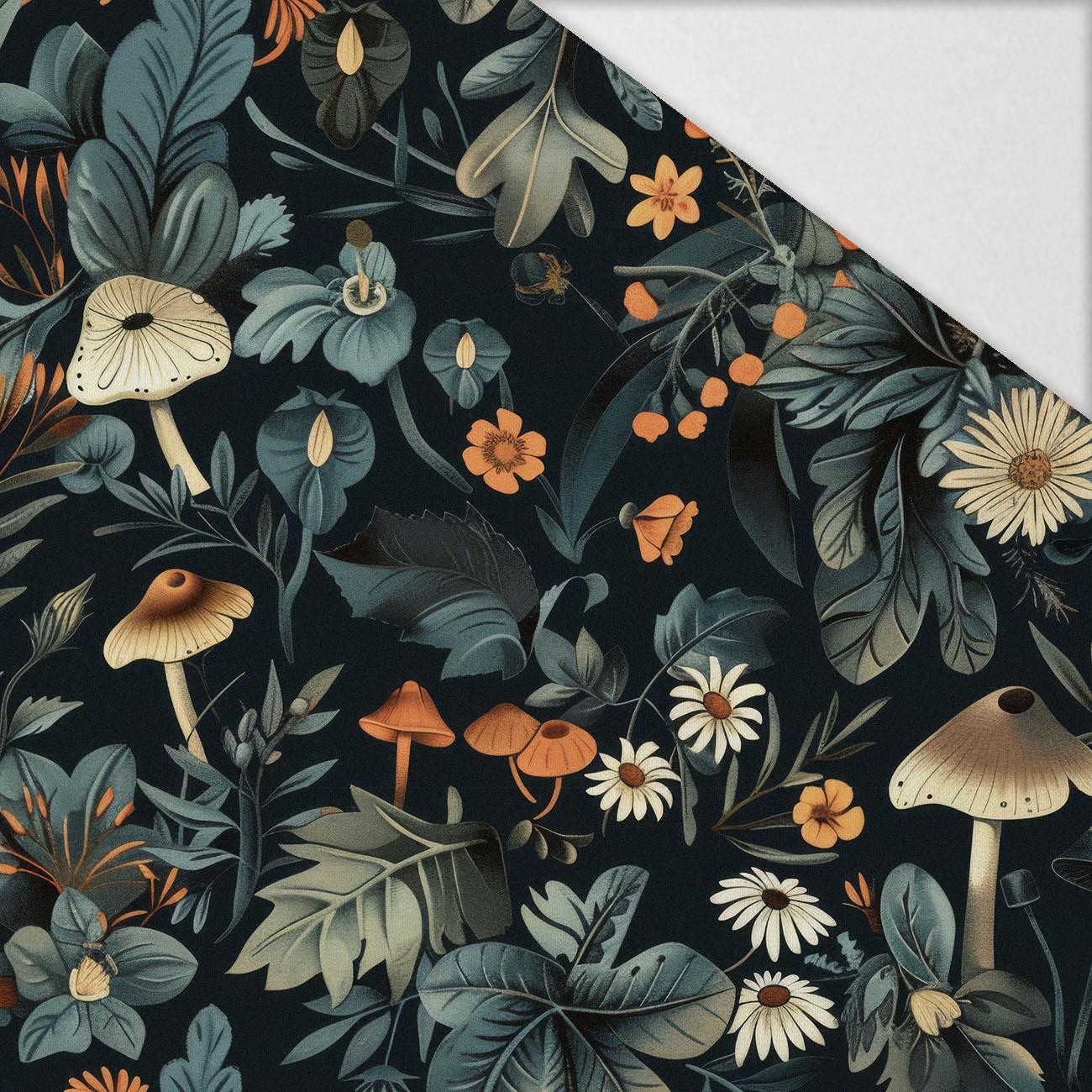 BOTANICAL FOREST WZ. 7 - Hydrophobic brushed knit BOTANICAL FOREST WZ. 7 - Hydrophobic brushed knit